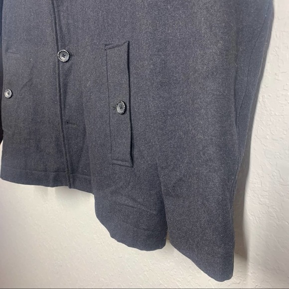 I JEANS by BUFFALO Charcoal Gray Wool-Blend Dual Layer Pea Coat - Picture 3 of 13